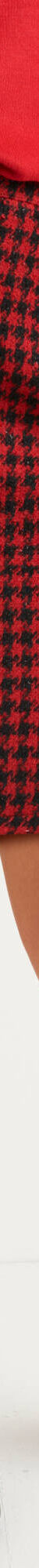 Jupe trapèze courte en tweed, carreaux bicolores (noir / rouge) Jupe trapèze courte en tweed, carreaux bicolores (noir / rouge)